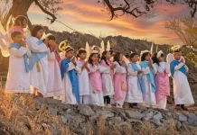 Inician ensayos del Coro de Ángeles para la representación de Semana Santa en La Cañada