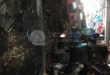 Bomberos controlan conato de incendio en vivienda de Menchaca II, Querétaro; no hay lesionados